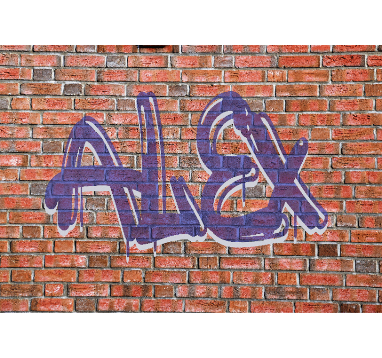 Graffiti Name Art urban wall mural - TenStickers