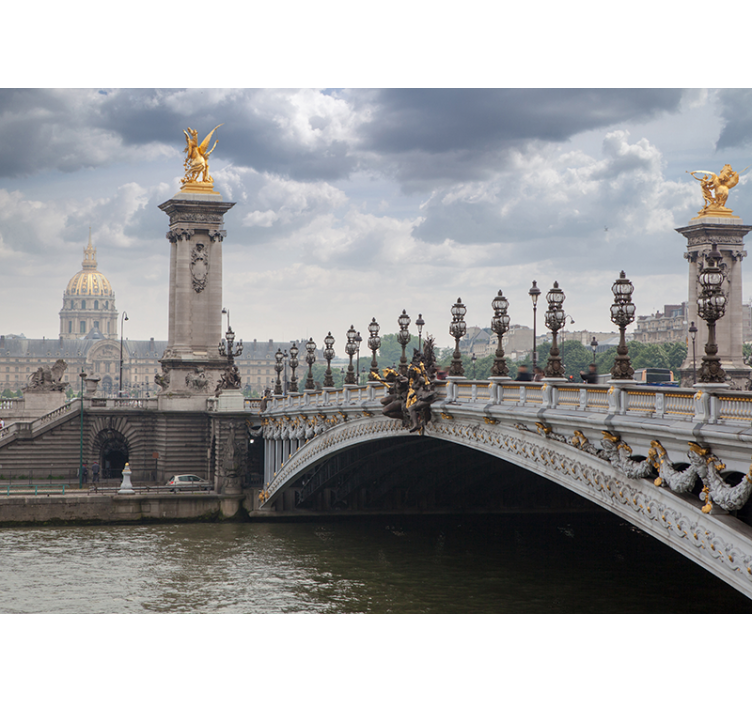Pont Alexandre III View city wall mural - TenStickers