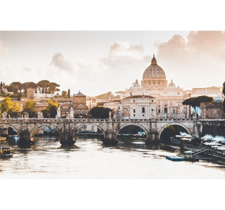 Historic Roman Architecture city wall mural - TenStickers