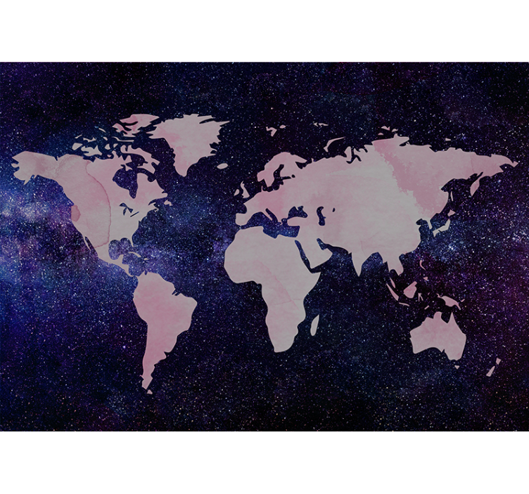 Chic Global Map world map wall mural - TenStickers