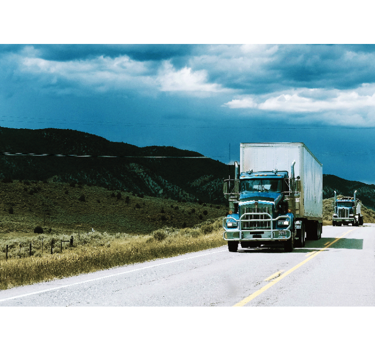 Motors on Highway vehicle wall mural - TenStickers