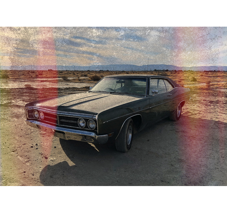 Classic Car Nostalgia vehicle wall mural - TenStickers