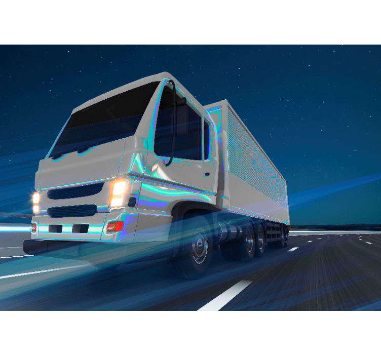 Oversized Truck Motion vehicle wall mural - TenStickers