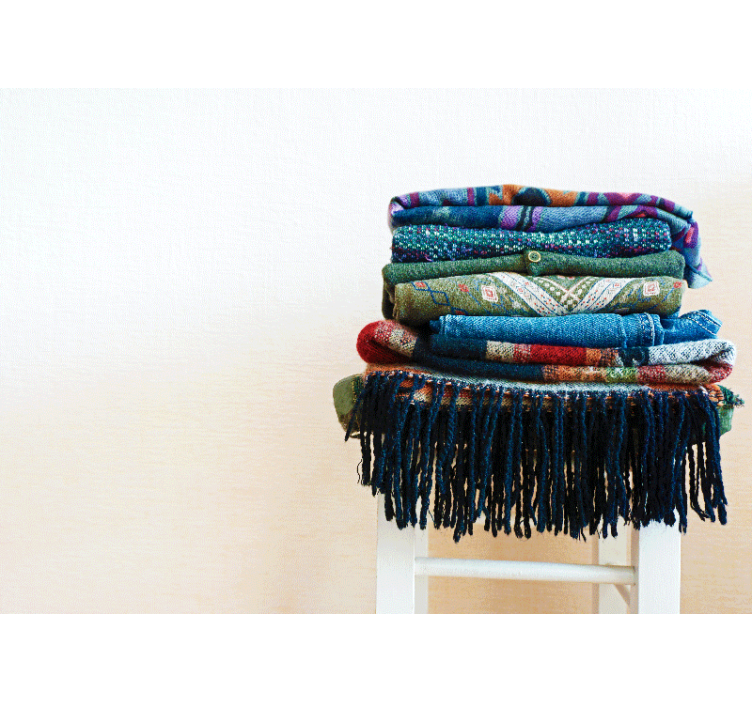 Textured wall mural inspired by textured fabrics - TenStickers