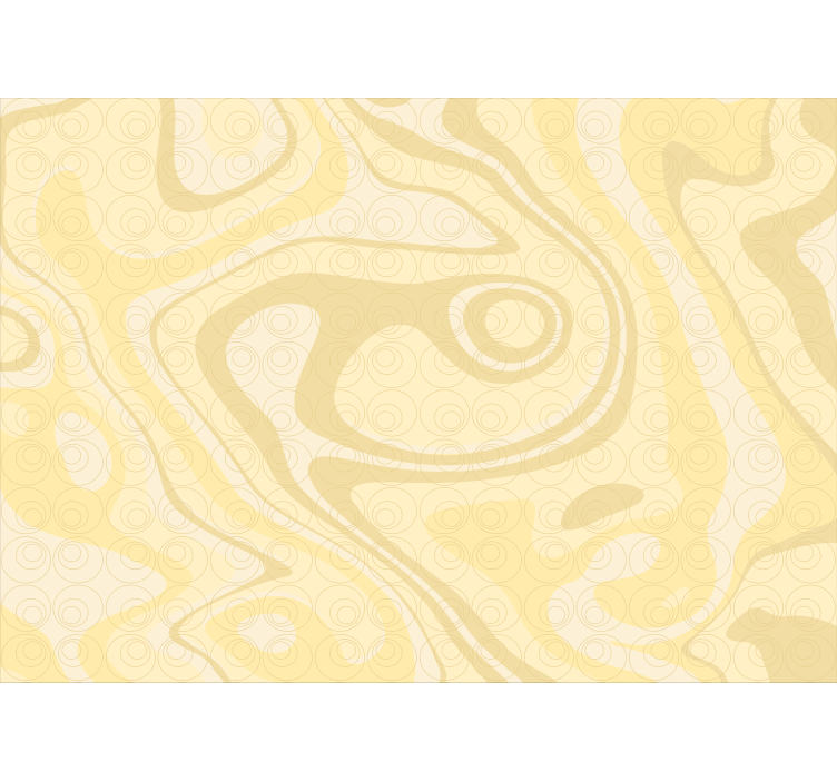 Abstract wall mural curved shapes design - TenStickers