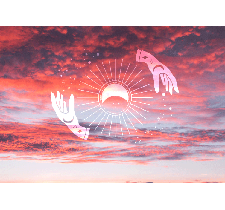 Cosmic embrace quote wall mural - TenStickers