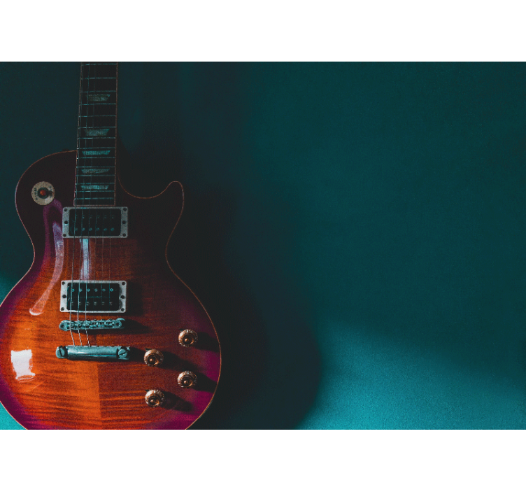 Music wall mural electric guitar close-up - TenStickers