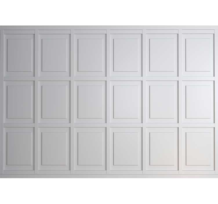 Brick wall mural with chic panel design - TenStickers