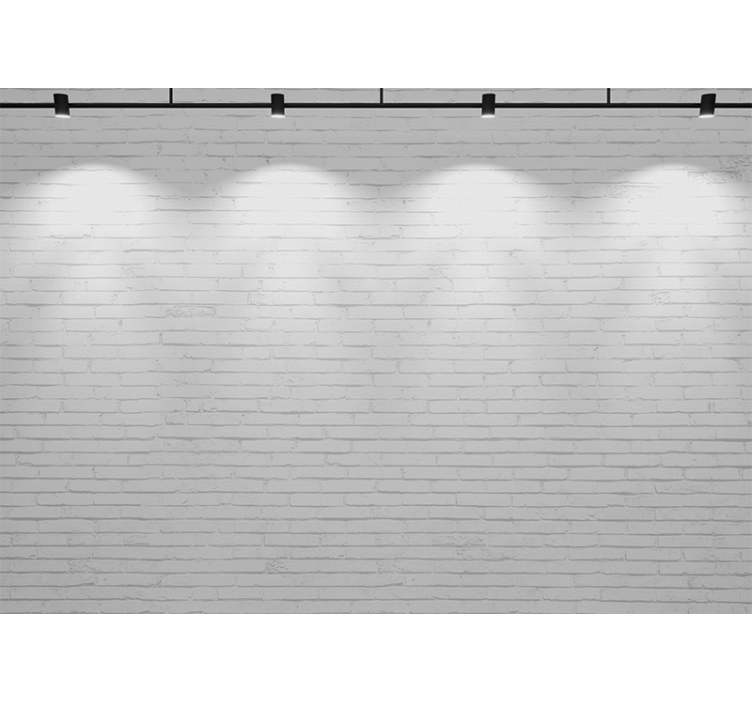 White brick texture texture and pattern wall mural - TenStickers