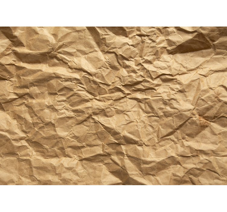 Texture and pattern wall mural crumpled brown surface - TenStickers
