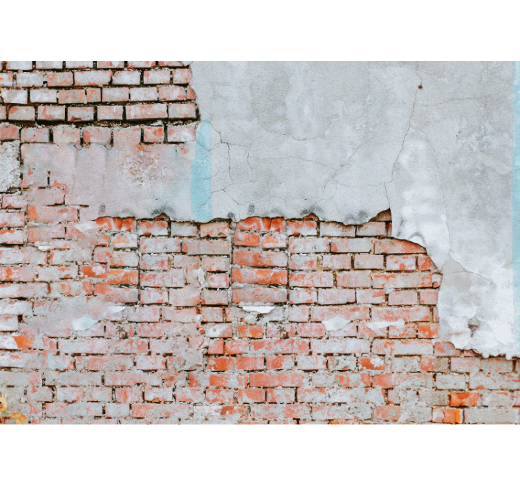 Brick wall mural exposed brick texture - TenStickers