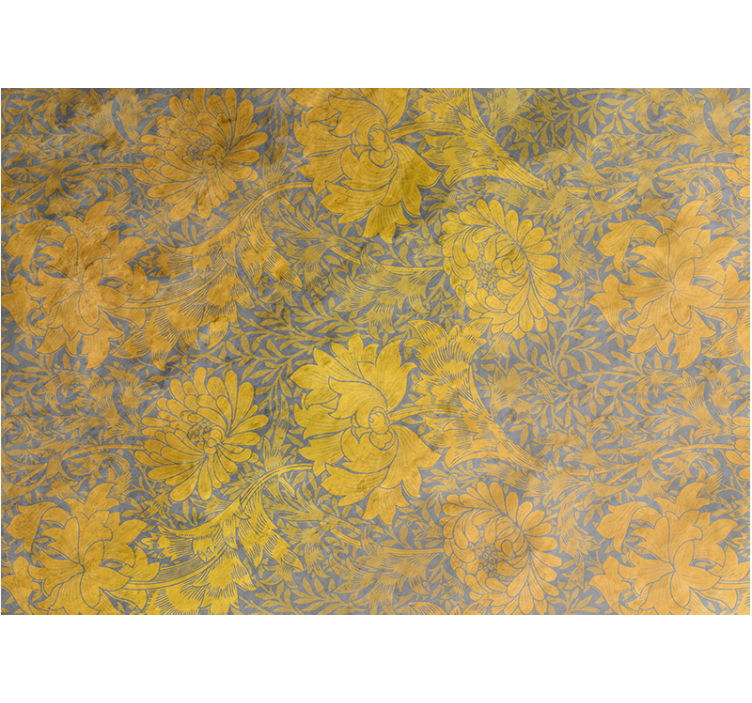 Flower wall mural floral design composition - TenStickers