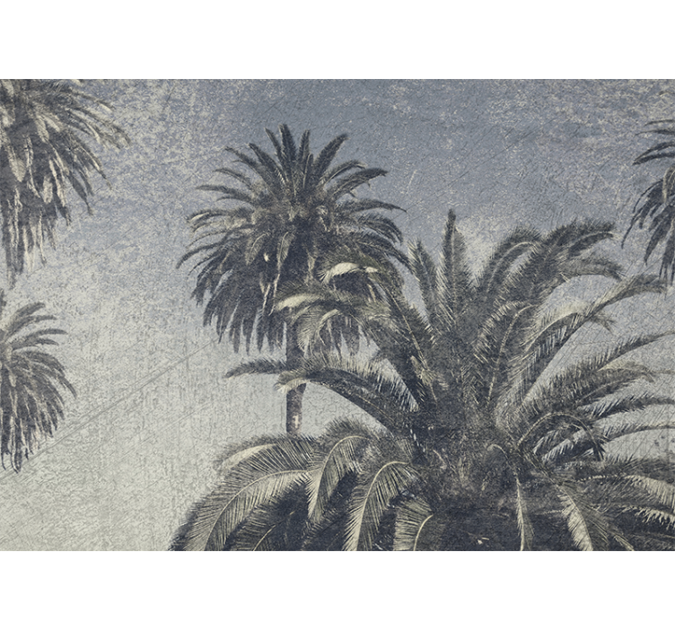 Nature wall mural palm tree oasis - TenStickers