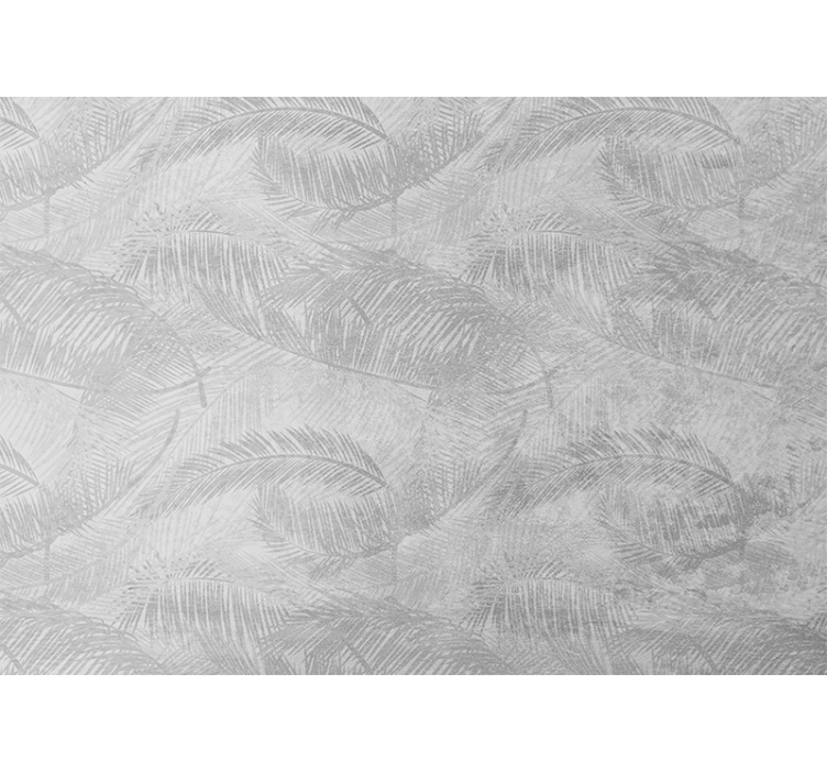 Vintage gray tropical nature wall mural - TenStickers