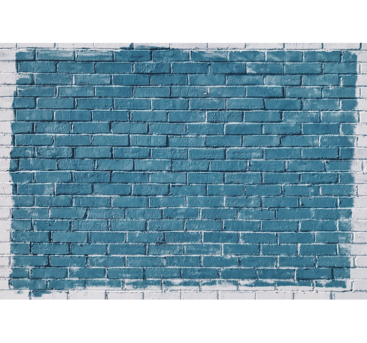 Concrete bricks painted Classic Art Wall Mural - TenStickers