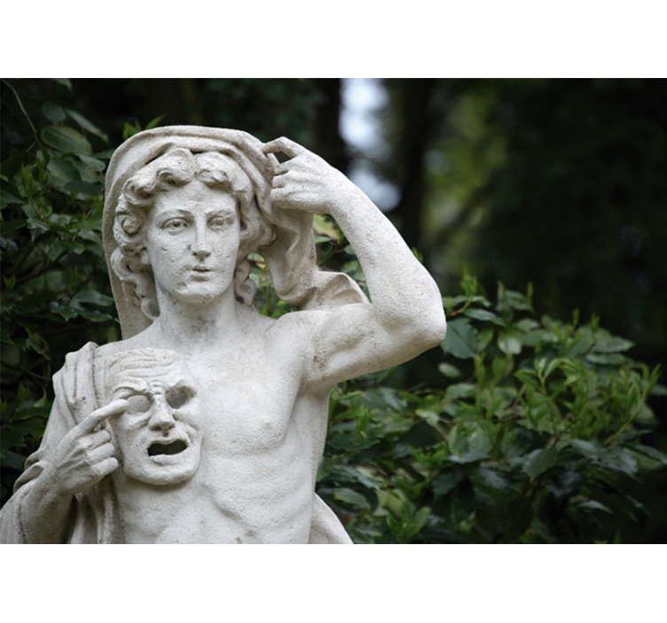 Classic art wall mural classical sculpture showcase - TenStickers