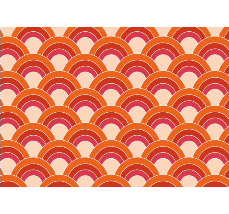 Texture and pattern wall mural layered circle design - TenStickers