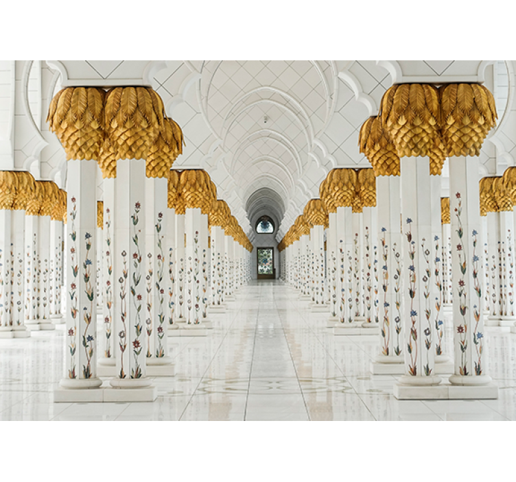 Africa wall mural majestic column entrance - TenStickers