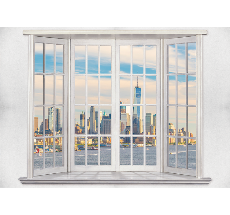 New york wall mural new york skyline view - TenStickers