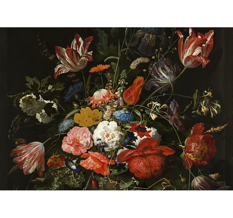 Vibrant Floral Bouquet flower wall mural - TenStickers