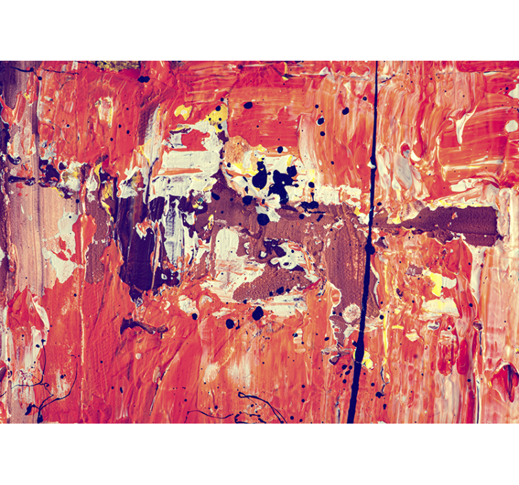 Abstract wall mural vibrant abstract expression - TenStickers