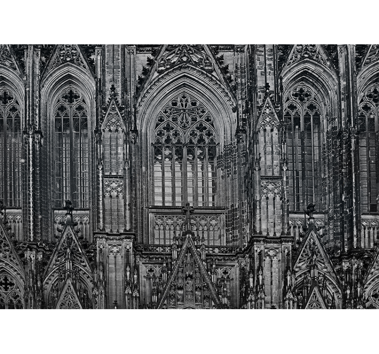 City wall mural gothic architecture elements - TenStickers