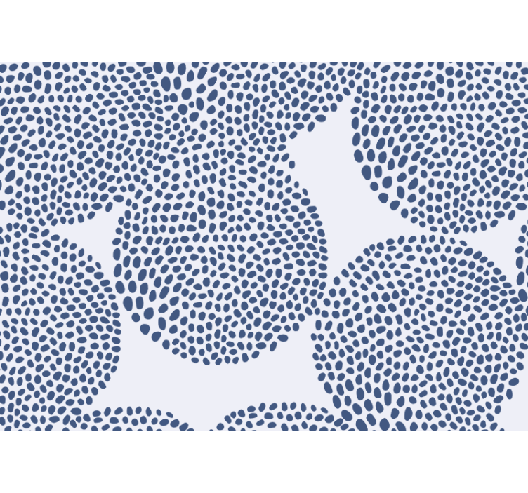 Texture and pattern wall mural organic shape design - TenStickers