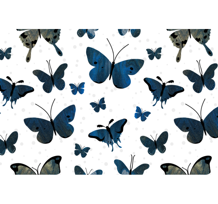 Elegant butterfly flying bathroom wall mural - TenStickers
