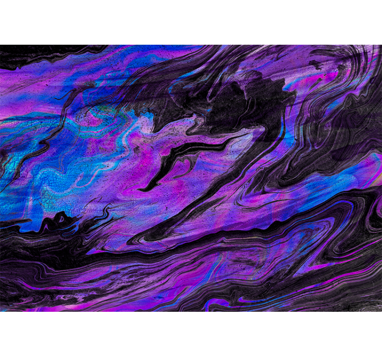 Abstract wall mural swirling purple patterns - TenStickers
