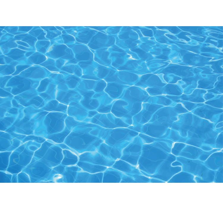 Sea animals wall mural clear water surface - TenStickers