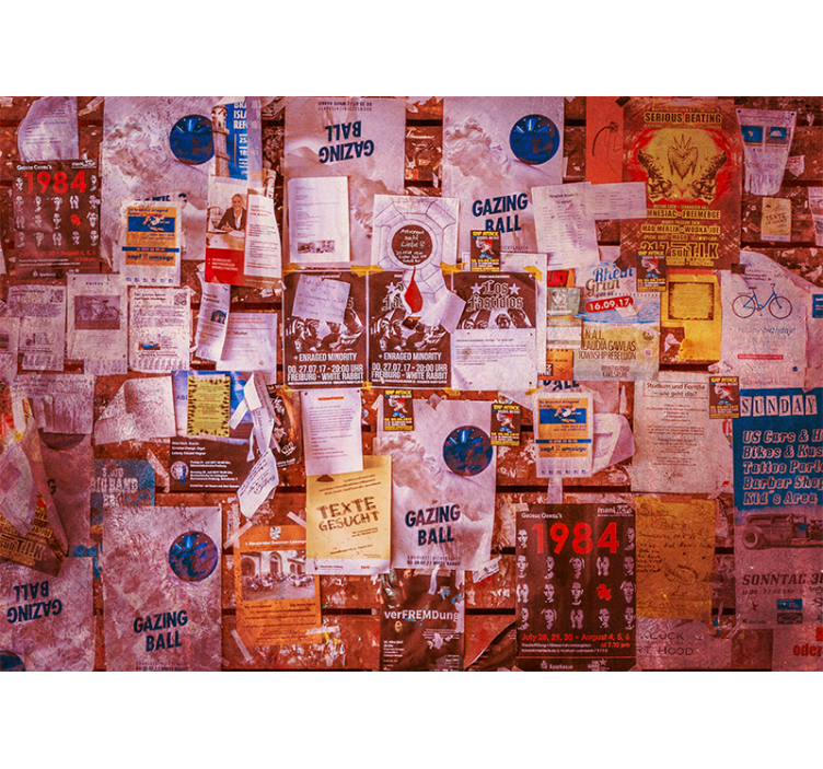 Urban wall mural urban collage wall art - TenStickers