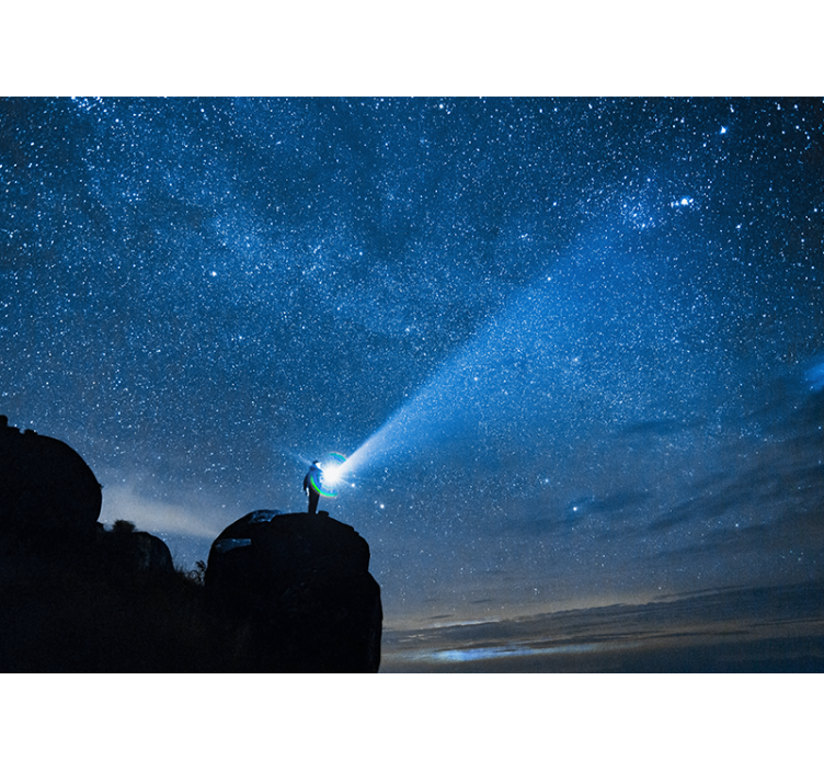 Space wall mural starry sky adventure - TenStickers