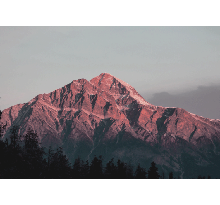 Mountain wall mural majestic summit ridge - TenStickers