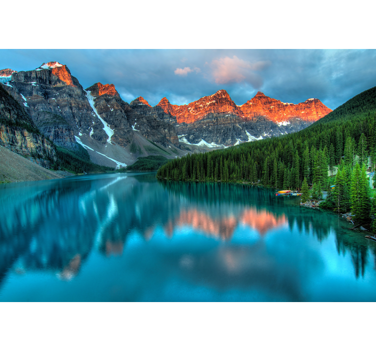 Landscape wall mural grand mountain echoes - TenStickers