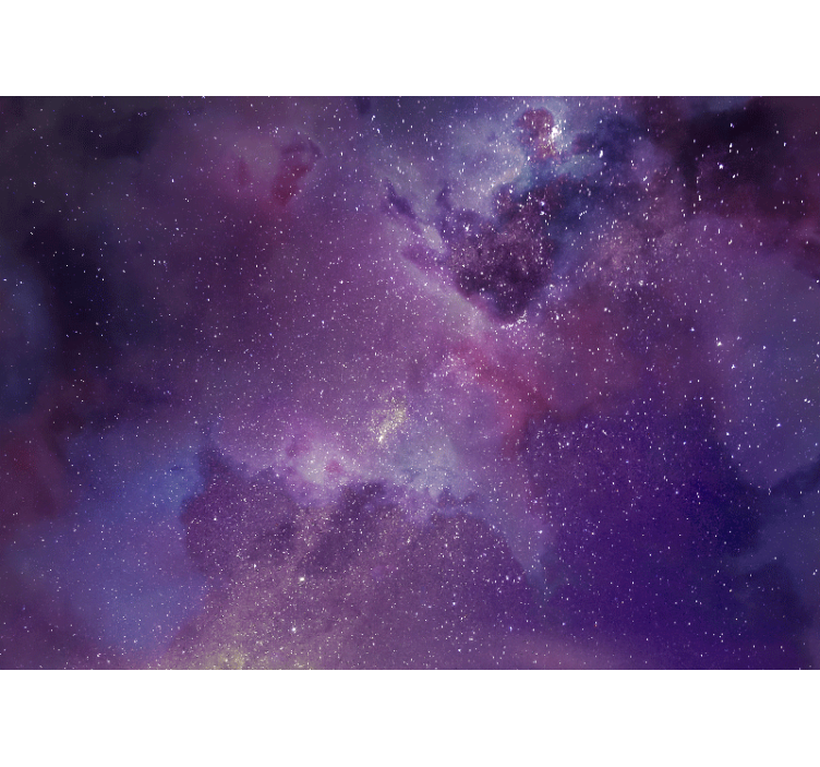 Space wall mural cosmic nebula landscape - TenStickers