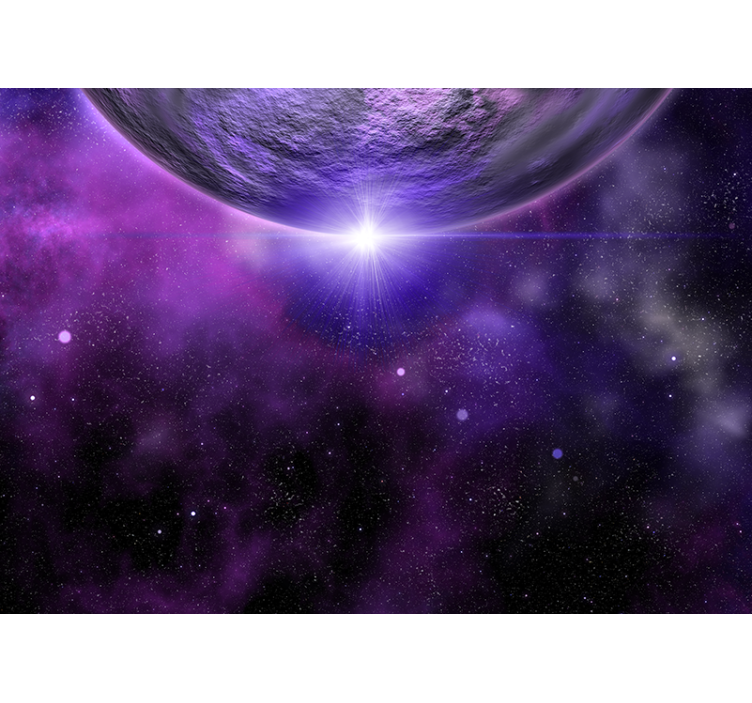 Galactic voyage scene space wall mural - TenStickers
