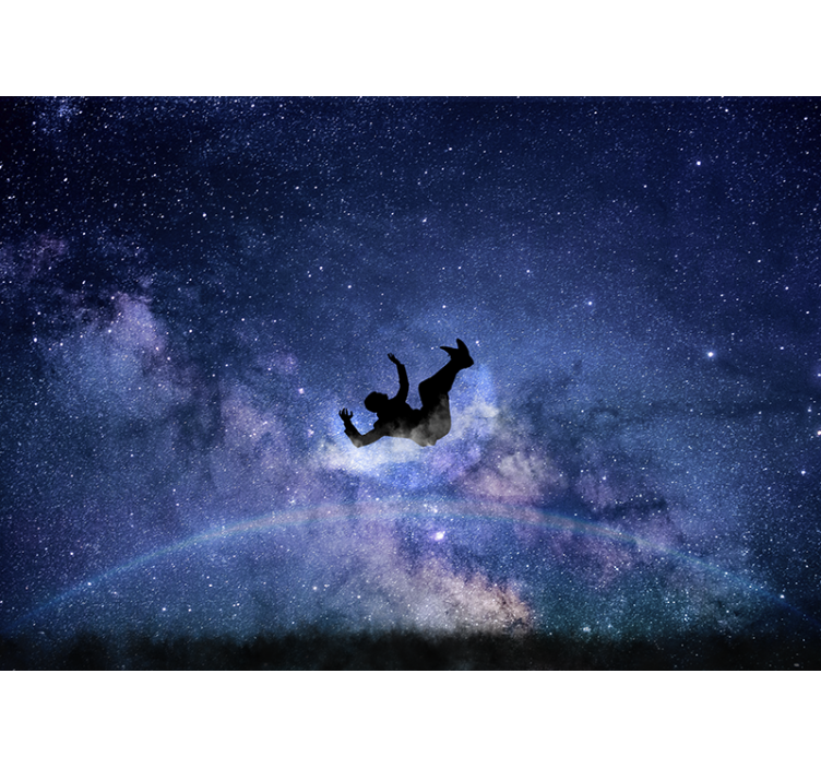 Space wall mural cosmic floating adventure - TenStickers