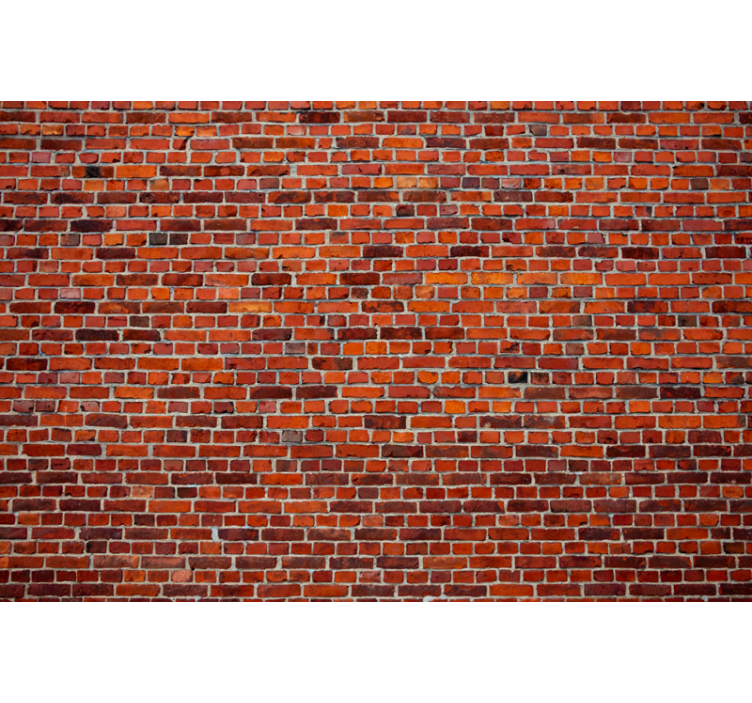 Brick wall mural rustic brick pattern - TenStickers