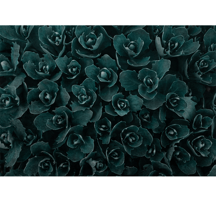 Flower wall mural elegant rose bloom - TenStickers