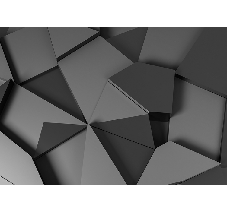 Geometric Arrangement Surface texture and pattern wall mural - TenStickers