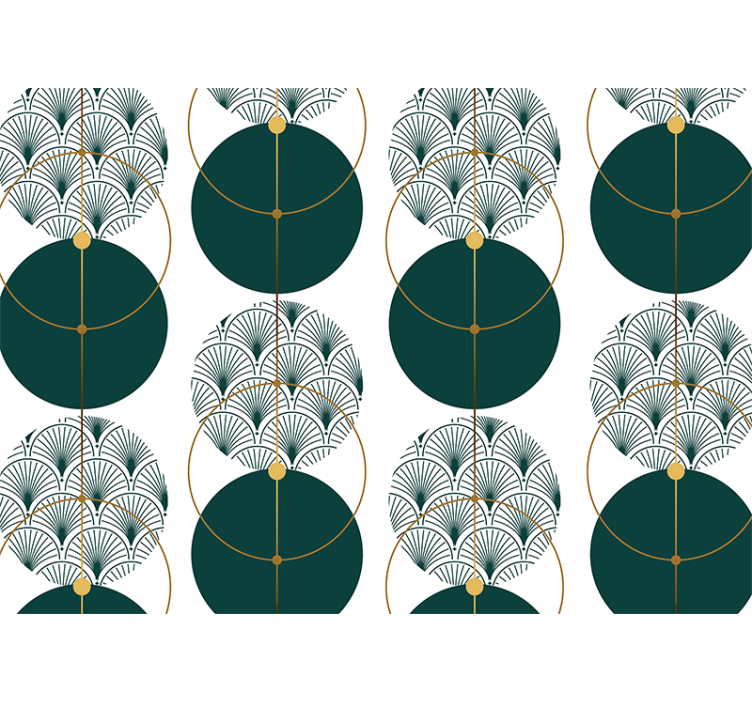 Texture and pattern wall mural geometric fan design - TenStickers