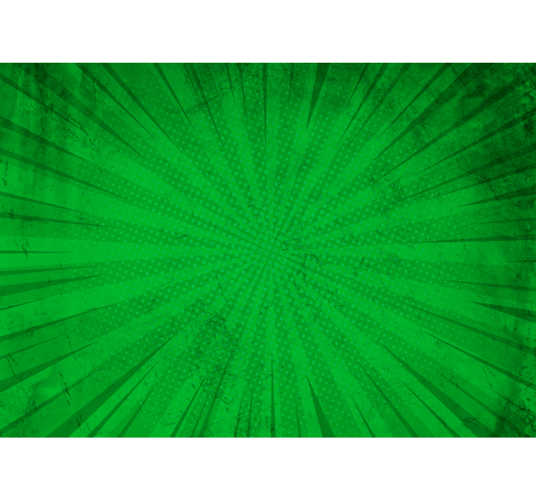 Dynamic green burst wall mural - TenStickers
