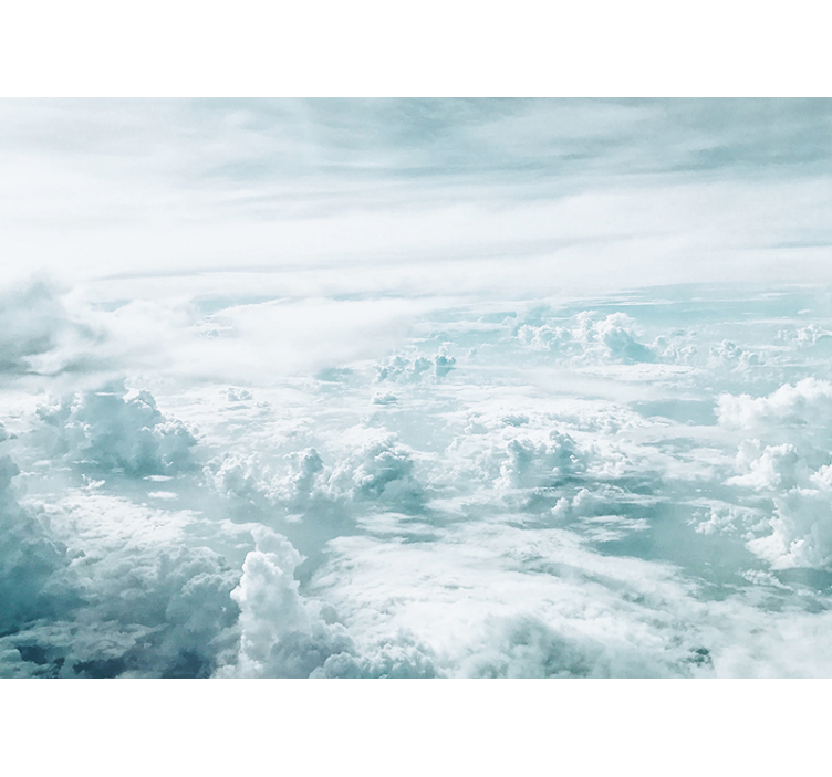 Sky wall mural overcast horizon view - TenStickers