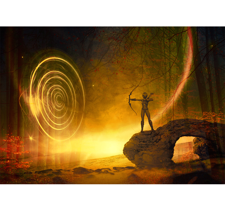 Enchanting Archer Portal fantasy wall mural - TenStickers