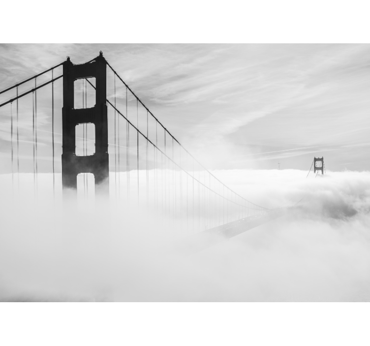 City wall mural golden gate extension - TenStickers