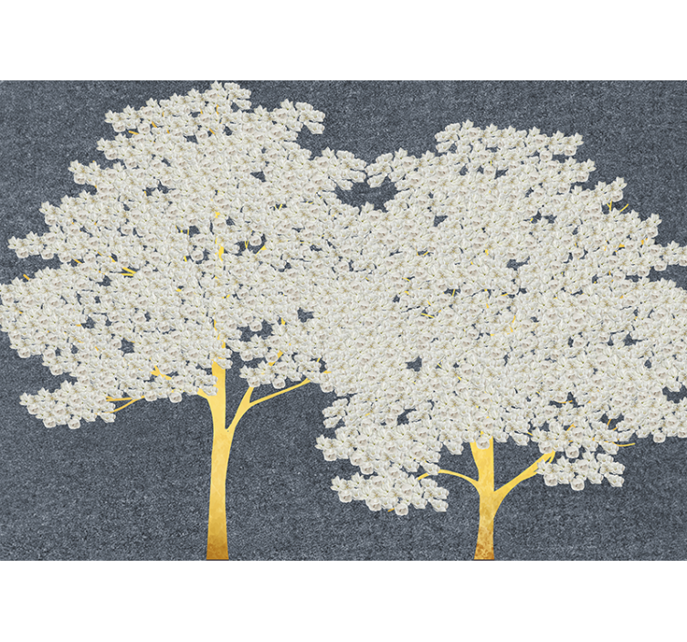 Tree mural elegant tree silhouettes - TenStickers