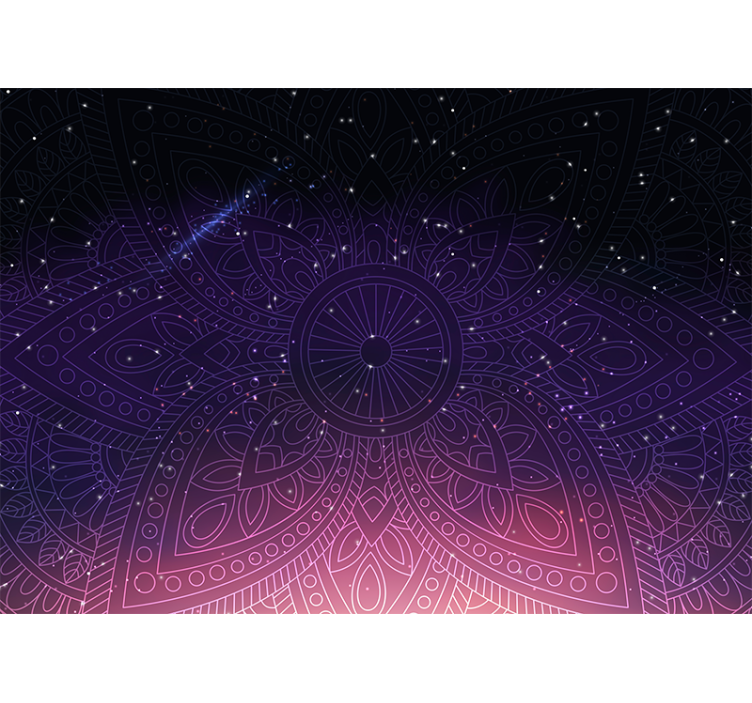 Mandala wall mural with intricate mandala design - TenStickers