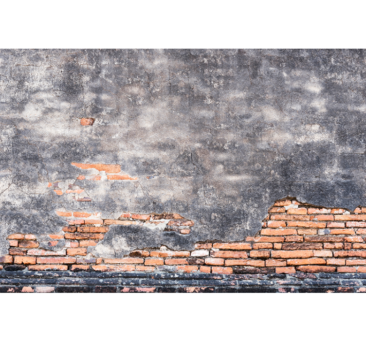 Grunge muroGrunge Wall brick wall mural - TenStickers