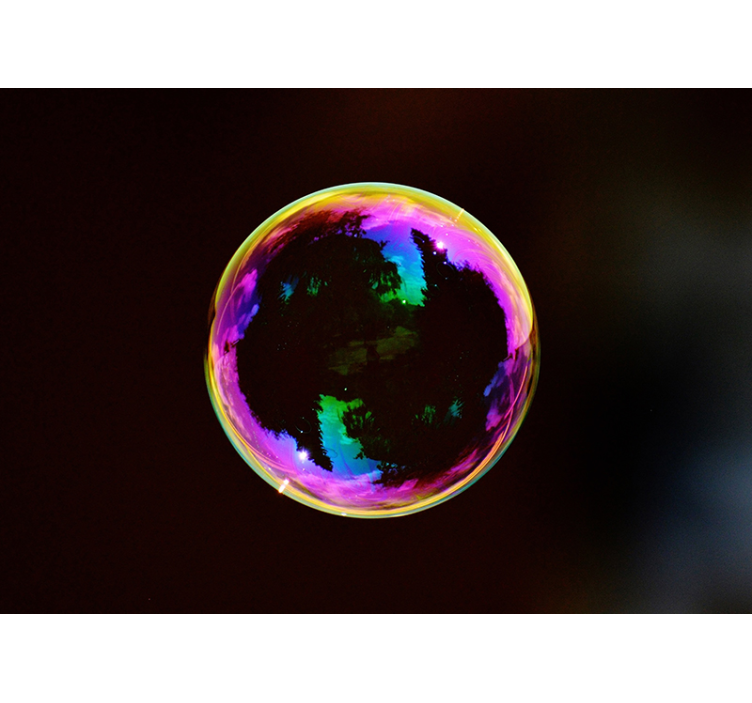 Soap Bubble modern wall mural wallpaper - TenStickers
