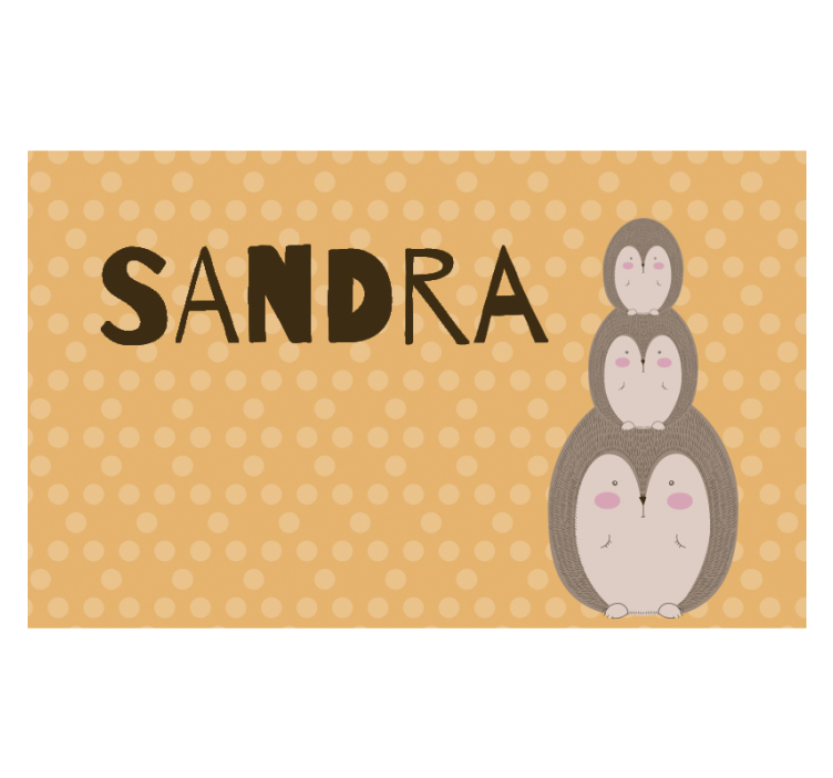 Cute Stacked Hedgehogs kids wall mural - TenStickers